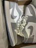 耐克（NIKE）Jordan耐克喬丹AJ1板鞋女子運動鞋秋季刺繡低幫緩震輕便DC0774 105白色/狼灰/鋁藍 40 曬單實拍圖