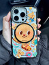 CASETIFY 黃油小熊 x CASETiFY聯(lián)名 磁吸支架/指環(huán)支架/卡包支架 適用Magsafe手機支架指環(huán) 黃油小熊大臉（黑色磁吸支架） 曬單實(shí)拍圖