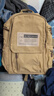 新潮代雙肩包男大容量商務(wù)休閑背包女韓版情侶初高中學(xué)生書(shū)包旅行電腦包 卡其色大號【復古帆布面料】 曬單實(shí)拍圖