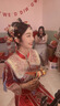 締晶新娘秀禾頭飾金色鳳冠中式結(jié)婚古裝流蘇發(fā)飾大氣眉心墜琉璃發(fā)冠 F1485秀禾服頭飾全套【耳鉤款】 曬單實拍圖