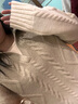 ONLY2024冬季新款慵懶風(fēng)潮流漸變寬松顯瘦長(cháng)袖針織衫女|124413045 C11 石灰茸沙色 M (165) 84A 曬單實(shí)拍圖