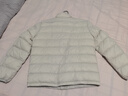 卡特（CAT）新品三防面料男士戶(hù)外休閑絎線(xiàn)羽絨服 米白色 M 曬單實(shí)拍圖