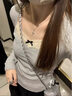 凡小如打底衫女秋冬長(zhǎng)袖t恤新款內(nèi)搭可外穿百搭韓系保暖純欲蝴蝶結(jié)上衣 灰色 L碼【建議95-105斤】 曬單實(shí)拍圖