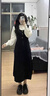 圣保美法式赫本小香風(fēng)假兩件針織連衣裙女秋冬季2025新款氣質(zhì)長裙子春秋 假兩件連衣裙 M 碼 曬單實拍圖