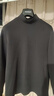 布先生半高領(lǐng)打底長(cháng)袖上衣秋冬新款休閑男士t恤 礦石灰 L/175  曬單實(shí)拍圖