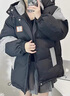 安初夏韓系ins拼接棉服男女冬季加厚學(xué)生外套情侶復(fù)古炸街面包服棉衣潮 黑色 L 曬單實(shí)拍圖