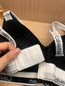 Calvin Klein內(nèi)衣【七夕禮盒摩登引力帶】女士ck無鋼圈軟支撐美背文胸QF7059 UB1-太空黑 M 推薦75B-85A 曬單實拍圖