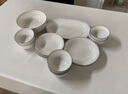 四伴碗盤餐具家用新款簡(jiǎn)約風(fēng)陶瓷餐具套裝喬遷禮物輕奢餐具整套 12人配湯碗+魚盤【禮盒裝】 58頭 （詳細(xì)規(guī)格配置見圖2） 曬單實(shí)拍圖