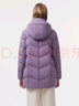 坦博爾羽絨服女中長款帶帽寬松舒適保暖媽媽款外套510560D 香融紫 180  曬單實拍圖