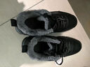 意爾康男鞋加絨爸爸鞋戶(hù)外保暖運動(dòng)休閑防潑水防滑中老年鞋子 黑灰 40 曬單實(shí)拍圖