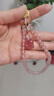 致末（ZHIMO）鴿子血草莓水晶手機掛繩鏈子手腕款女生正桃花小狐貍掛件精致 小狐貍款 曬單實(shí)拍圖