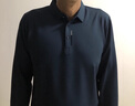 羅蒙（ROMON）長(cháng)袖polo衫男2025春秋季新款t恤男士商務(wù)休閑翻領(lǐng)打底衫上衣男裝 上青色 常規 XL （130-150斤可穿） 曬單實(shí)拍圖