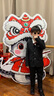 蘿卜唄唄（LUOBOBEIBEI）兒童西裝外套韓版純色男童禮服花童演出小西服上衣 黑色 130  曬單實(shí)拍圖