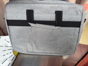 必優(yōu)美電腦包手提商務(wù)款17.3英寸加厚氣囊款大容量帶肩帶公文包 灰色 曬單實(shí)拍圖