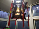 錦發(fā)中式古風(fēng)燈籠有機(jī)玻璃古典實(shí)木六角宮燈防水陽(yáng)臺(tái)大門(mén)喬遷吊燈仿古 45#彩色山水三層(單盞價(jià)格) 曬單實(shí)拍圖