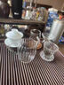 佳億廚連 玻璃杯茶杯家用帶蓋茶水分離泡茶杯透明花茶杯高硼透明杯三件套 杯身+杯蓋+茶漏 曬單實(shí)拍圖
