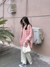 溫柔風(fēng)軟糯毛衣套頭女軟糯學(xué)院風(fēng)針織粉色寬松新款慵懶風(fēng)麻花套頭秋冬季洋氣外穿 米白色（收藏店鋪優(yōu)先發(fā)貨） M碼（95-110）斤 曬單實拍圖