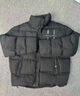 MEDM【侯明昊/王鶴棣同款】國潮牌字母刺繡立領(lǐng)羽絨服男冬季休閑外套 黑色粉字（現貨） L 曬單實(shí)拍圖