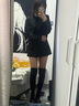 繪詩慧靴子女長靴過膝長筒靴女靴冬季2024新款馬丁靴瘦瘦靴騎士靴高筒靴 彈力過膝靴【黑色】 37 曬單實拍圖