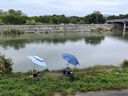 民間藝人 全遮光釣魚傘手杖式萬向黑膠防曬遮陽防雨釣傘2.2米 曬單實拍圖