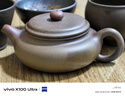 吉羊吉羊 宜興柴燒紫砂壺純手工茶壺 原礦翡翠金砂扁腹仿古270ml 曬單實(shí)拍圖