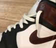 耐克NIKE男子休閑鞋喬丹AJ1 JORDAN1中幫運(yùn)動(dòng)鞋HF3216-102黑白紅44.5 曬單實(shí)拍圖