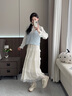 NINE WEST/玖熙阿甘鞋女厚底復古德訓鞋百搭軟底 NR510902CE 白色37 曬單實拍圖