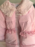 MiniPeace太平鳥(niǎo)童裝冬新女童羽絨服FBACE4D12 花束粉 160cm 曬單實(shí)拍圖