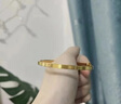 福吉歐金包銀手鐲999足金包足銀時(shí)尚百搭實(shí)心鉆紋推拉黃金鐲子生日送禮 鉆紋手鐲 包金3克 曬單實(shí)拍圖