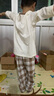 纖絲鳥（TINSINO）兒童睡衣夏季男女童家居服套裝純棉中大童空調(diào)服衣服 口袋小熊 曬單實(shí)拍圖