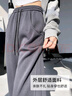 浪莎褲子闊腿香蕉褲秋冬加絨高腰顯瘦運(yùn)動(dòng)褲女寬松美式休閑褲百搭衛(wèi)褲 曬單實(shí)拍圖