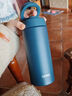 膳魔師（THERMOS）日本進(jìn)口手提便攜保溫杯男女學(xué)生大容量不銹鋼水杯高顏值運(yùn)動(dòng)杯子 JOO靛藍(lán)色【500ML】贈(zèng)杯墊杯刷 曬單實(shí)拍圖