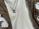 IDEAGEMER徐海喬同款 925銀項鏈男士復(fù)古高級感痞帥小眾吊墜七夕禮物送男友 六字箴言吊墜+鋼鏈-60CM 曬單實拍圖