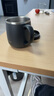 先行保溫辦公杯不銹鋼保溫杯咖啡杯馬克杯口杯水杯定制杯子LOGO 320ml 磨砂黑 曬單實拍圖