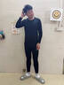 浪莎莫代爾棉秋衣秋褲套裝男士高彈力內穿打底毛衫秋冬季保暖內衣套裝 ·【黑色套裝】·高彈順滑莫代爾 2XL (180) 曬單實(shí)拍圖