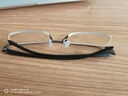 塔西伯利 TOIXI BRORY鈦合金眼鏡架超輕半框眉線框眼睛框配近視眼鏡框男女商務(wù)光學(xué)鏡潮 經(jīng)典黑色 定制近視0-400度（度數(shù)聯(lián)系客服 曬單實(shí)拍圖