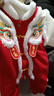 嬰兒拜年服冬季新款連體衣百天抓周周歲禮服男寶女寶蛇年過(guò)年衣服 紅色【平安喜樂(lè )】連體衣+帽子 80cm (6-12個(gè)月/體重20斤內) 曬單實(shí)拍圖