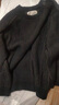 馬登工裝 復(fù)古豎條紋插肩毛衣男春季加厚保暖圓領(lǐng)套頭百搭打底針織衫 黑棕色 S 曬單實拍圖