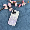 葵也適用蘋(píng)果16promax手機(jī)殼玻璃防摔iphone15全包可愛(ài)網(wǎng)紅女硬殼 草紫色貝殼紋珍珠蝴蝶送品牌膜 iPhone15ProMax 曬單實(shí)拍圖