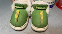 巴拉巴拉兒童棉鞋恐龍男童冬季毛毛鞋女童加絨加厚雪地靴寶寶外穿防水冬鞋 曬單實(shí)拍圖
