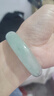 石辛記 緬甸翡翠手鐲冰糯種手鐲正品玉石處理平安鐲送媽媽老婆節日禮物 54-55mm(附鑒定證書(shū)+高檔禮盒) 曬單實(shí)拍圖