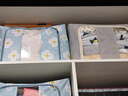 日本進(jìn)口品質(zhì)羽絨服收納箱衣服收納箱家用衣柜衣物整理盒可折疊布 藍色小蘭花 加厚牛津布【加粗鋼 110L(60*45*40cm)可裝冬季羽絨被 曬單實(shí)拍圖