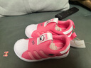 阿迪達斯（adidas）童鞋24春女童寶寶三葉草Hello Kitty貓款軟底貝殼頭學步鞋IF3555 曬單實拍圖