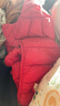 嘟嘟家兒童輕薄羽絨服冬裝新年紅色男童外套加厚女童冬季保暖上衣寶寶潮 紅色 100 曬單實(shí)拍圖