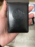 金峰花城真皮工作牌卡套政府單位證件套定制工牌胸牌帶掛繩證件卡托掛繩出入門禁卡牛皮折疊徽章保護(hù)套 豎款雙卡位工作證（徽章款）+掛繩卡托 曬單實(shí)拍圖