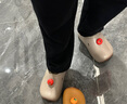 chikoku新款大橘大利卡皮巴拉勃肯鞋女秋冬季毛毛拖居家情侶防水棉拖鞋男 大橘大利 36-37 【適合36-37碼】 曬單實(shí)拍圖