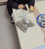 特步（XTEP）兒童童鞋男女童小童革面魔術(shù)貼搭帶高幫棉鞋 黑/新白色 32碼 曬單實(shí)拍圖