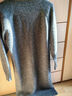 皮爾卡丹（pierre cardin）半高領(lǐng)針織連衣裙女秋冬季新款長(cháng)款過(guò)膝寬松顯瘦加厚保暖打底長(cháng)裙 深灰色2 綿羊絨加厚 2XL 曬單實(shí)拍圖