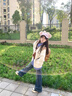 LDBE美式復古學(xué)院風(fēng)polo假兩件衛衣女春季2025新款寬松韓系長(cháng)袖上衣潮 白灰色 L 【95-110斤】 曬單實(shí)拍圖