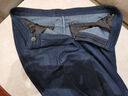 恒源祥秋冬厚款寬松男士牛仔褲中老年商務(wù)休閑褲直筒高腰彈力爸爸長(cháng)褲子 深藍厚款 33 曬單實(shí)拍圖